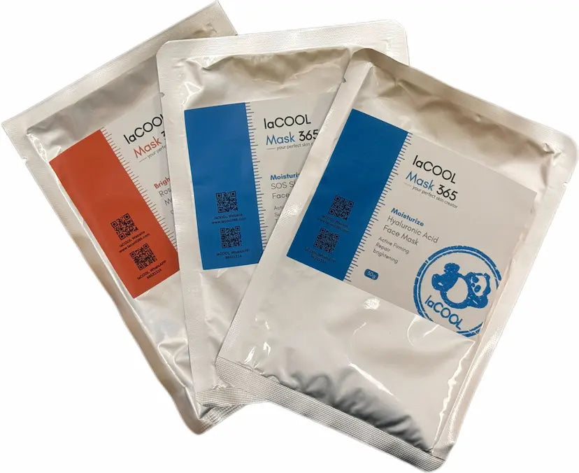 laCOOL 王牌面膜優惠試用套裝⭐秒速補水面膜+玫瑰透亮面膜+迅速水光彈潤面膜