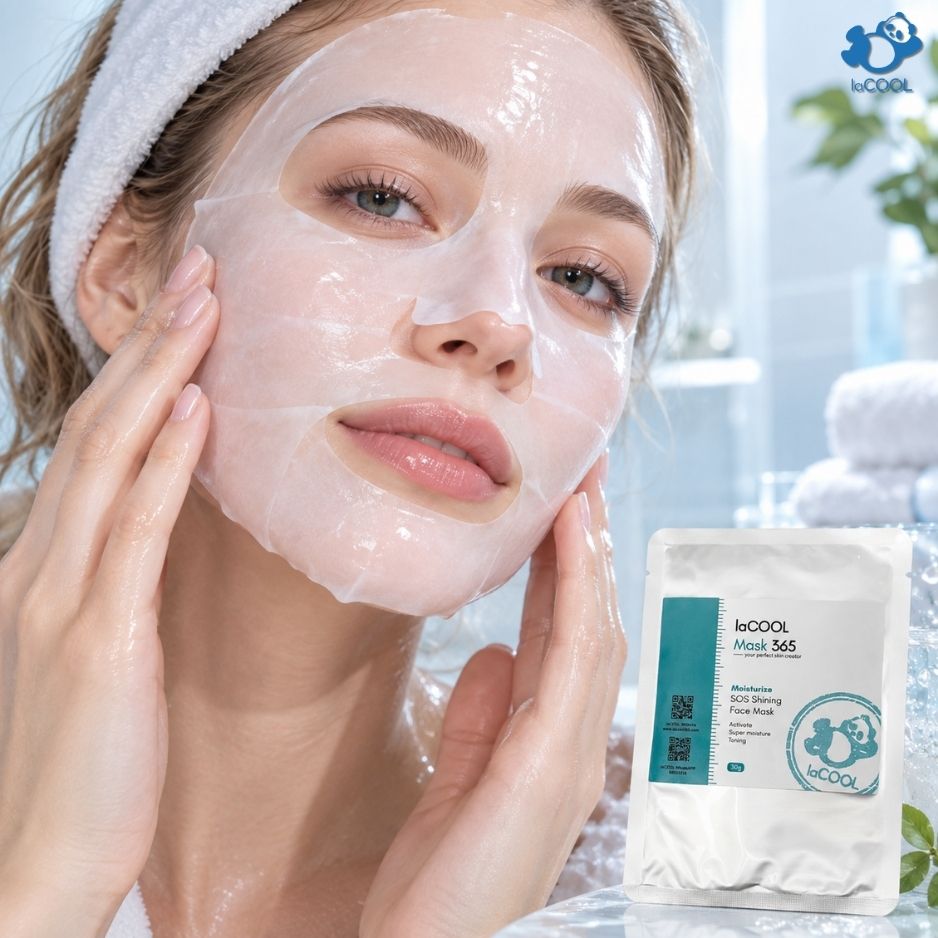 (M11) 迅速水光彈潤面膜 SOS Shining Face Mask 30g x 5塊 (1盒)