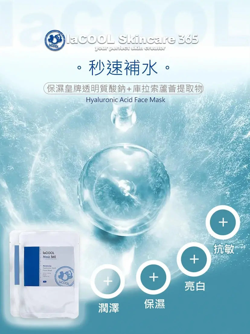 秒速補水面膜⭐深層補水玻尿酸面膜⭐